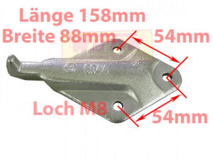 Gegenhalter/Haltenocke HESTAL6044 für Excenterverschluss 6043