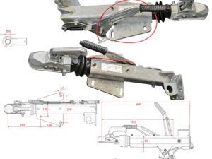 Auflaufeinrichtung WAP 24/35.2 bis 2400kg V-Deichsel