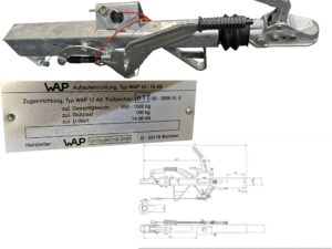 Auflaufeinrichtung WAP 15/15 AS bis 1500kg