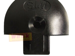 Endstück/Endkappe halbrund schwarz für Airlineschine