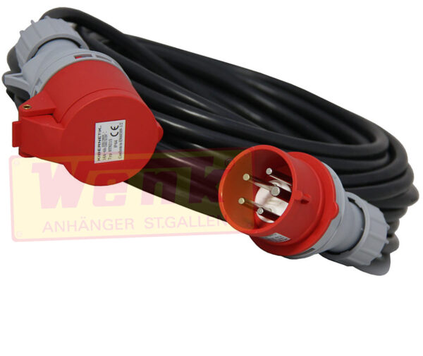 Verlängerungskabel CEE 16A 10m 5x2.5qmm PVC Kabel