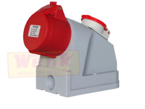 Steckdose AP 1xCEE16A 5-pol 1xT25 400V IP44