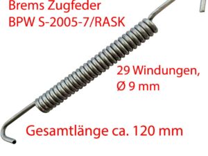 Zugfeder BPW Länge:115mm 29-Windungen