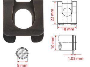 SL-Sicherung D:10mm Stahl phosphatiert