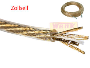 Zollseil mit Stahldraht TIR D:6mm