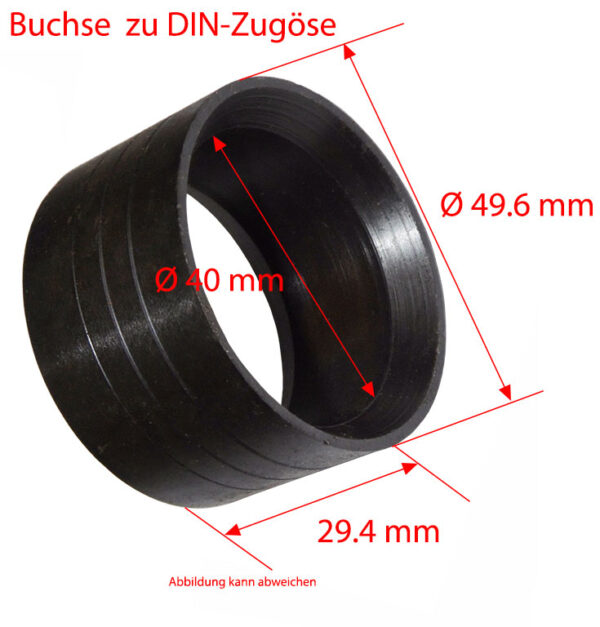 DIN-Zugösenbuchse AD=49.6mm ID=40mm H=29.2mm