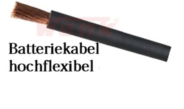 Batteriekabel/Anlasserkabel 16qmm schwarz hochflexibel