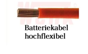 Batteriekabel/Anlasserkabel 50qmm rot hochflexibel
