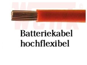 Batteriekabel/Anlasserkabel 50qmm rot hochflexibel