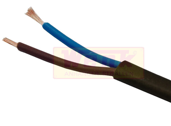 Kabel 2-polig Querschnitt:2x1.5qmm