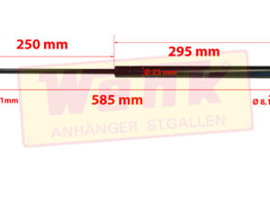 Gasfeder 1150N 250/585 STABILUS 095028