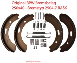 Bremsbackenset BPW 250x40