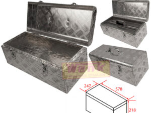 Werkzeugkiste Alu 580x250x220mm