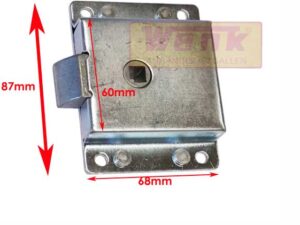 Fallenaufschraubschloss verzinkt 87x68x18mm