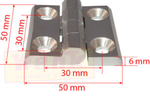 Scharnier 50x50mm Edelstahl