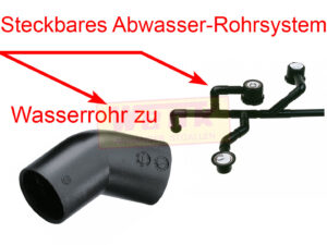 Ablaufrohr Winkel 45? D:28mm schwarz