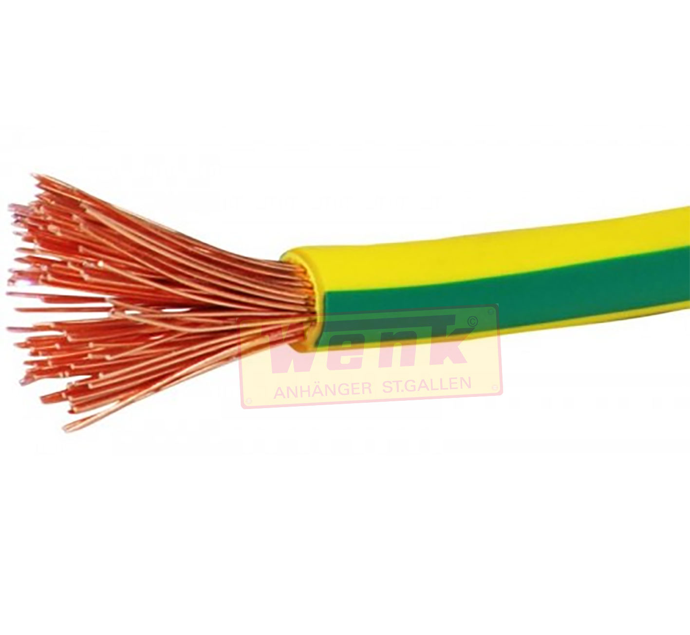 Kabel T-Litze Eca 6qmm gelb-grün H07 V-K