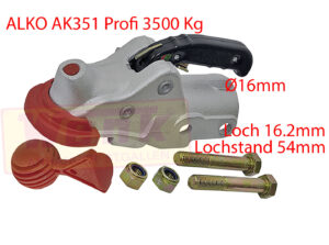 Kugelkupplung ALKO AK351 D:60mm mit Soft-Dock 3500/350kg