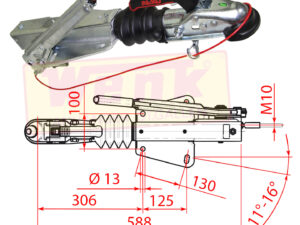 Auflaufeinrichtung ALKO 90S/3 700-1000kg