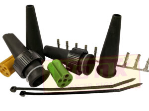 Stecker-Bajonettverbinder-Set 5-pol. gelb & grün