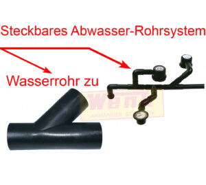 Y-Stück Durchmesser2.8cm schwarz