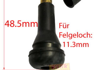 PKW-Felgenventil TR414 Gummi Höhe:48.5mm