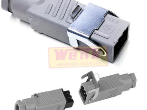 Leitungsstecker SOMFY mit Sicherungsbügel 3-pol 16A 400V IP54