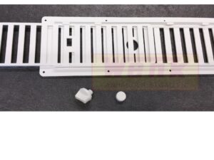 Lüftungsschieber PVC weiss 325x105mm (Schiebegitter)