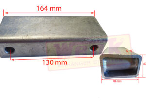Distanzstück-Set ALKO 70mm LA:130mm Auflaufvorrichtung/Deichsel