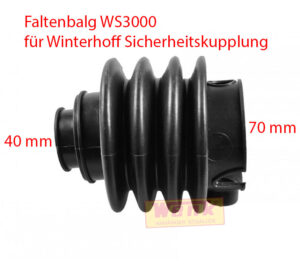 Faltenbalg WS3000 für Winterhoff Sicherheitskupplung