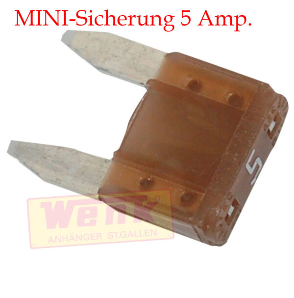 MINI-Sicherung 5 Amp. braun