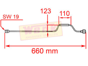 Kurbel zu Ausdrehstütze KNOTT L:660mm SW19