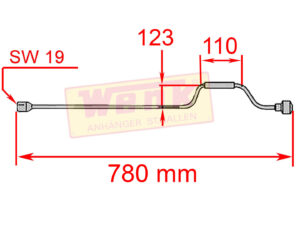 Kurbel zu Ausdrehstütze KNOTT L:780mm SW19