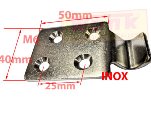 Hacken inox gebogen zu leichtem Excenterverschluss TYP C