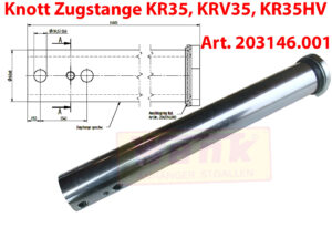 Zugstange KNOTT KFG35 KR35 KRV35 AD:60mm L:460mm
