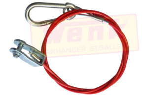 Abreissseil 980mm Karabiner/Gabelkopf