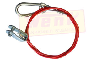 Abreissseil 870mm Karabiner/Gabelkopf