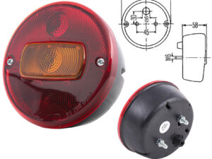 Rückleuchte rund D:115mm 12/24V wie SAW