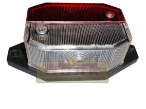 Umrissleuchte FLEXIPOINT-1 mit Halterplatte rot/weiss ASPÖCK