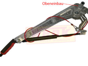 Handbremshebel ALKO 161S/251S obeneinbau Dämpfer 820N gekröpft