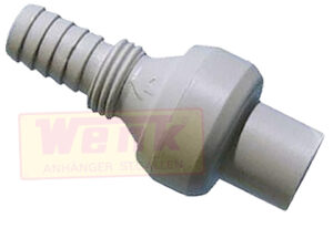 Rückschlagventil mit Entlüftung.