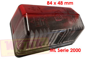 Umrissleuchte ML Serie-2000 84x48mm rot/weiss