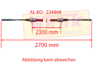 Bremsseil ALKO 2300/2700mm 2xM10