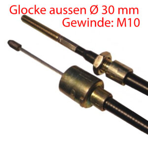 Bremsseil 500/760mm Glocke AD:30mm Gew:M10