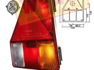 Rückleuchte EARPOINT-1 links mit RFL. ASPÖCK