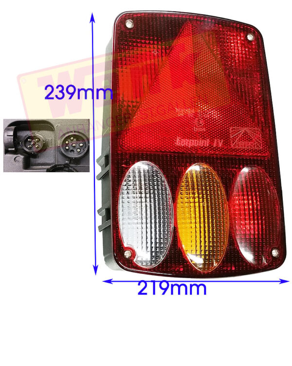 Rückleuchte EARPOINT-4 rechts mit RFL+NSL ASPÖCK