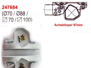 Deichselanschlussprofil ALKOschraubbar