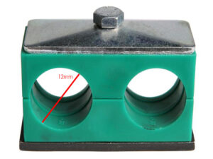 Schlauchhalter doppelt 12mm