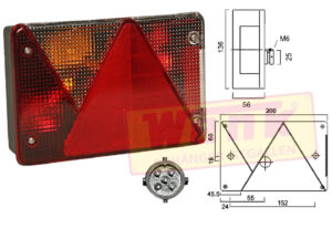 Rückleuchte MULTIPOINT-4 links mit Nebelleuchte