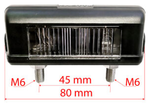 Kennzeichenleuchte SAW 80x28x31mm